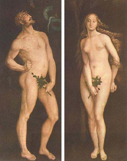Hans Baldung Grien Adam und Eva oil painting picture